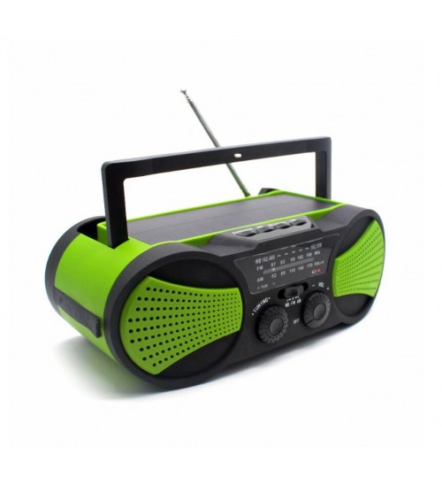Survival Solar Emergency Crank Flashlight Radio